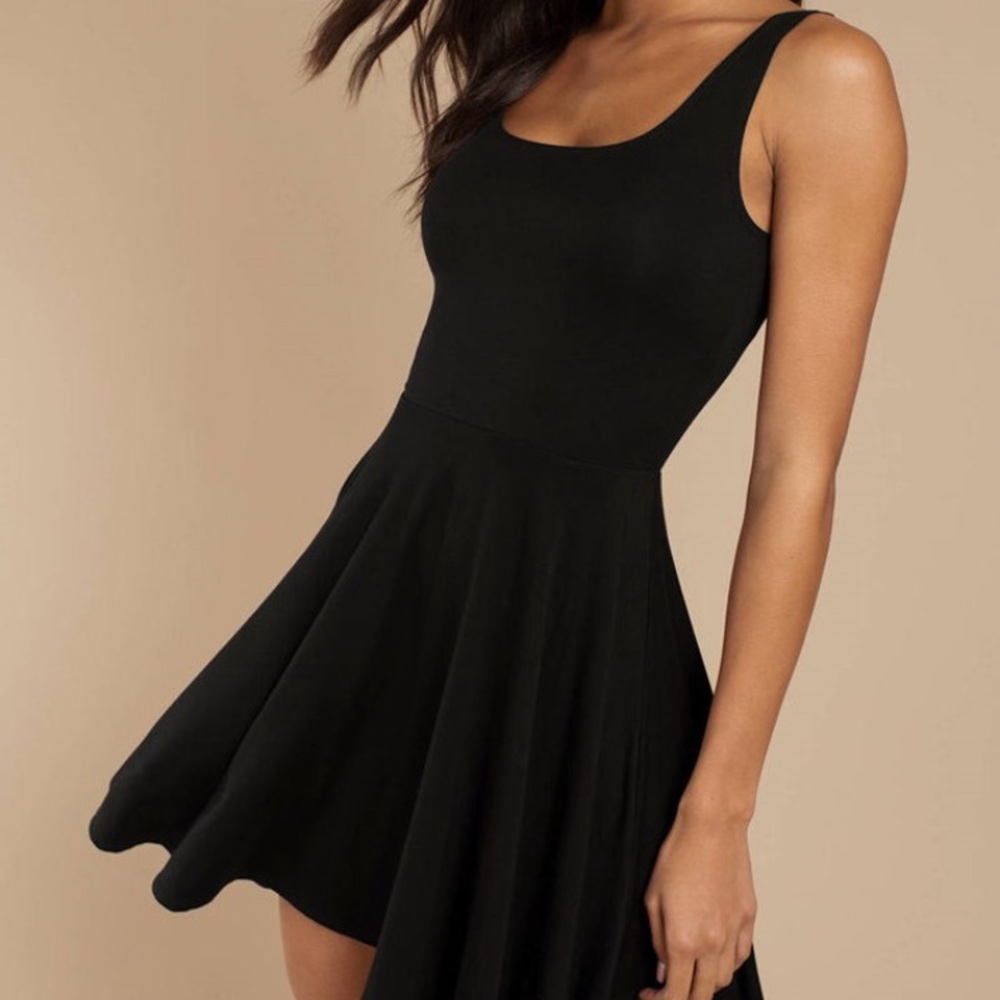 Small black skater dress